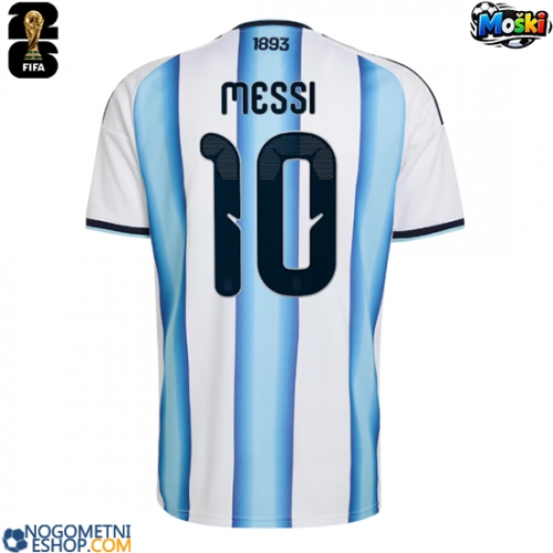 Moški Nogometni dresi Argentina Lionel Messi #10 Domači SP 2026 Kratek Rokav